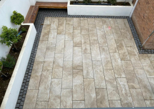 Renovated outdoor modern patio area, image 3